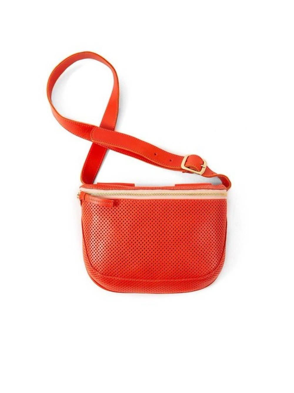 ❤️🧡 Clare V. Poppy Leather Fanny Pack Handbag ❤️🧡